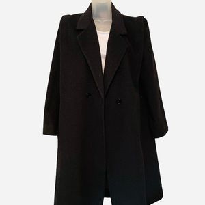 Vintage wool cashmere blend pea coat